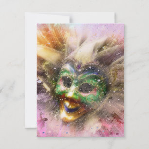Colorful Jester Einladung