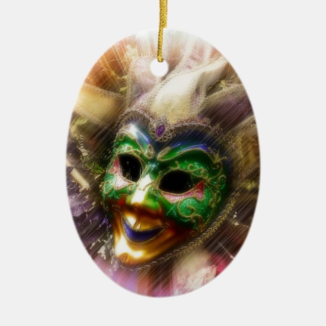 Colorful Jester Keramikornament (Vorne)