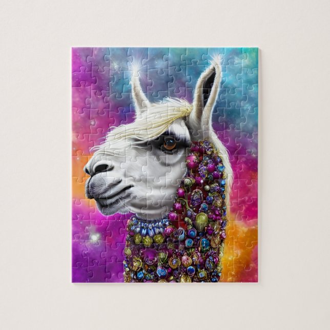 Colorful Jewele Llama (Vertikal)