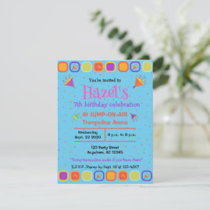 Colorful Joyeux anniversaire invitations anniversa