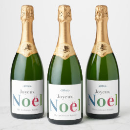 Colorful Joyeux Weihnachten Französisch Weihnachte