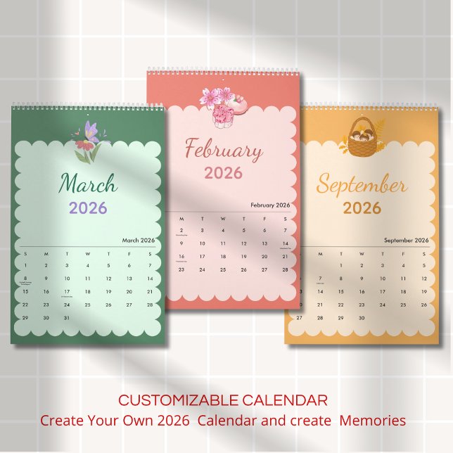 Colorful Kawaii Seasons Each Month Kalender (Von Creator hochgeladen)