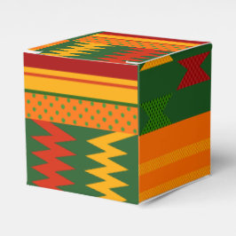 Colorful Kente Favor Box Geschenkschachtel