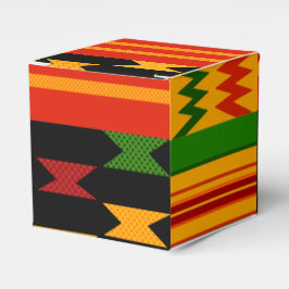 Colorful Kente Favor Box Geschenkschachtel