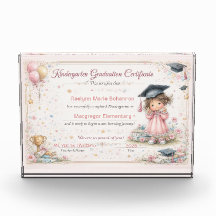 Colorful Kindergarten Graduation Certificate 