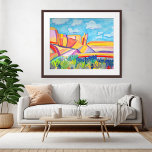 Colorful Kitchen Mesa Wacky Watercolor Landschaft Poster<br><div class="desc">Waren Sie schon mal in Kitchen Mesa in New Mexico? Es ist ein schöner Ort! Ich hoffe,  Ihnen gefällt dieses farbenfrohe Aquarellbild!</div>
