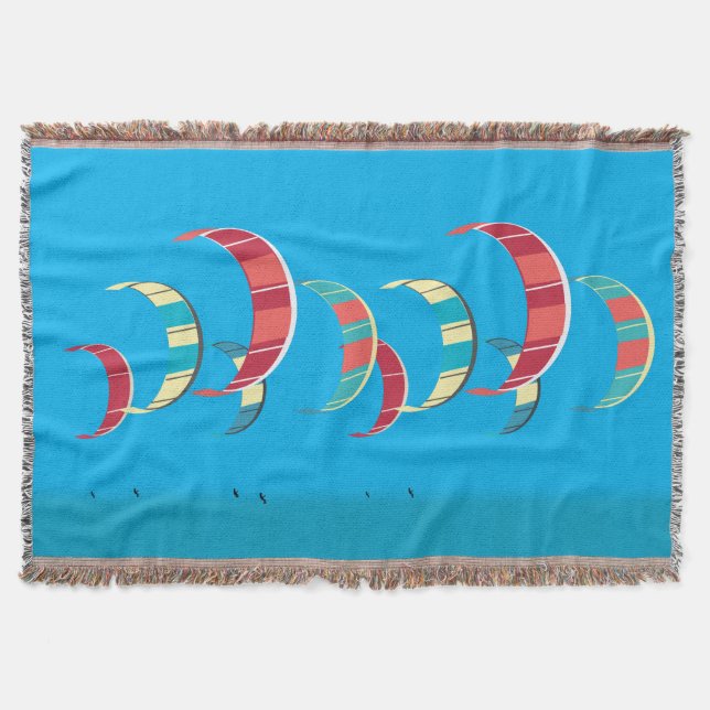 Colorful Kitesurfing Kites Decke (Vorderseite)