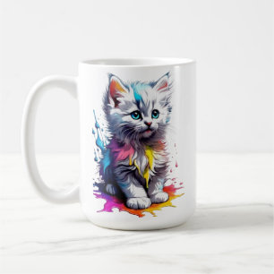 Colorful Kitten Tasse