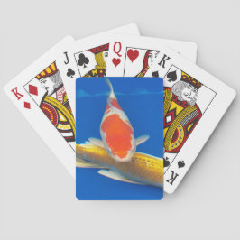 Colorful Koi in Blue Pool Spielkarten