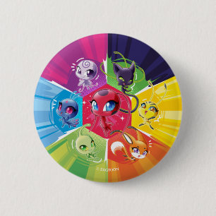 Colorful Kwamis Button