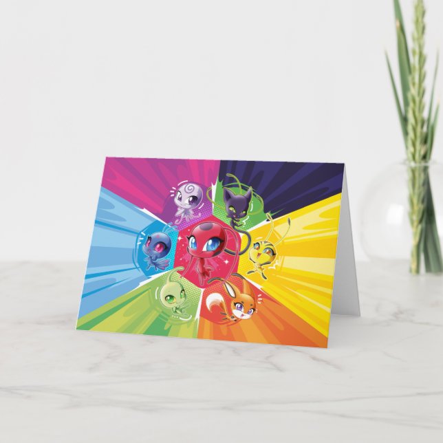 Colorful Kwamis Karte (Vorderseite)