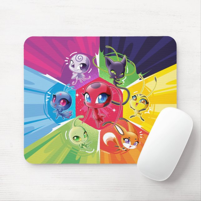 Colorful Kwamis Mousepad (Mit Mouse)