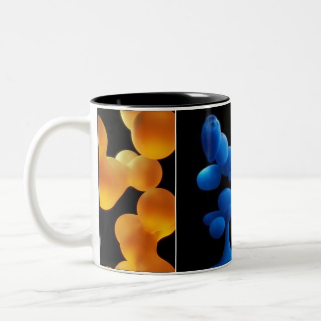 colorful lava  zweifarbige tasse (Links)