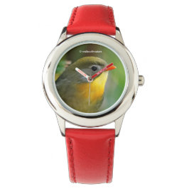 Colorful Leiothrix Pekin Robin Songbird Armbanduhr