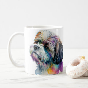 Colorful Lhaso Apso Dog Pet Kaffee Tasse, Cup Kaffeetasse