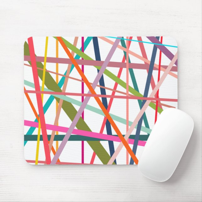 Colorful Lines  Mousepad (Mit Mouse)