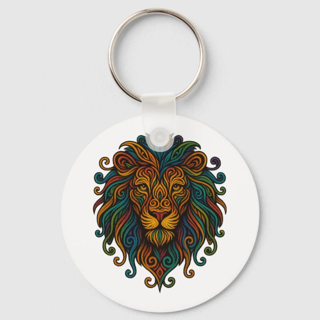 Colorful Lion Schlüsselanhänger (Vorderseite)