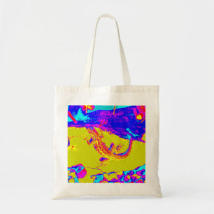 colorful lizard tote bag