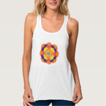 Colorful Lotus Blume Yin & Yang Mandala