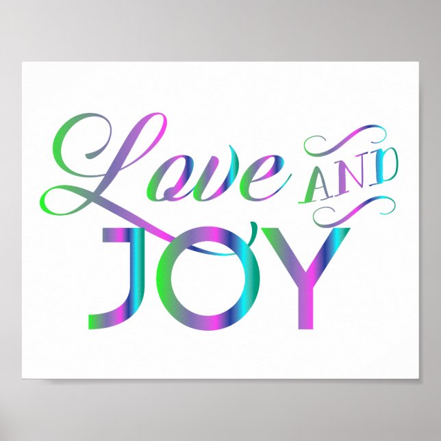 Colorful Love And Joy Poster (Vorne)