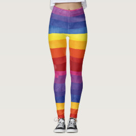 Colorful Love Stripes Leggings