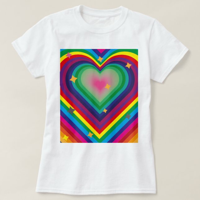 Colorful Love T-Shirt for Women (Design vorne)