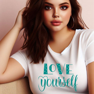 Colorful Love you quote Plus Size T-shirt