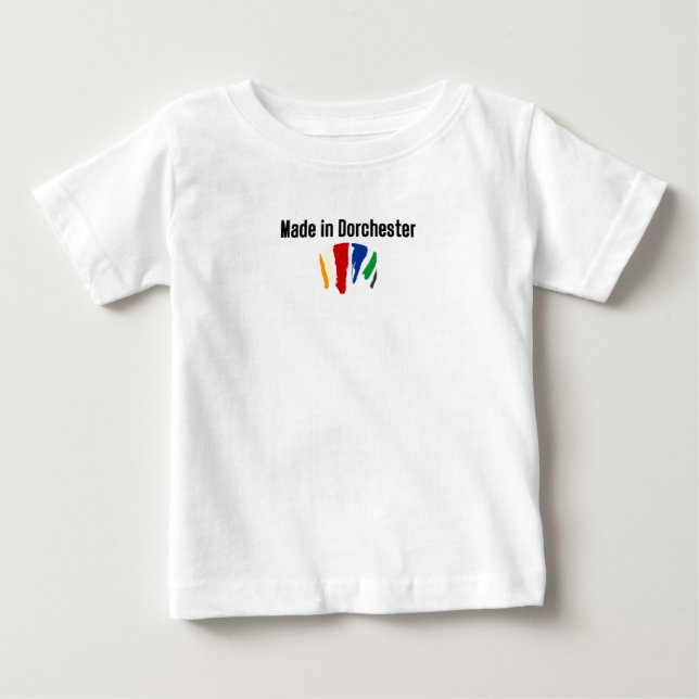 Colorful Made in Dorchester Baby T-shirt (Vorderseite)