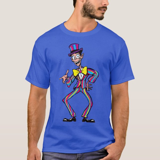 Colorful Madness Eccentric Cartoon Character 2 fun T-Shirt (Vorderseite)