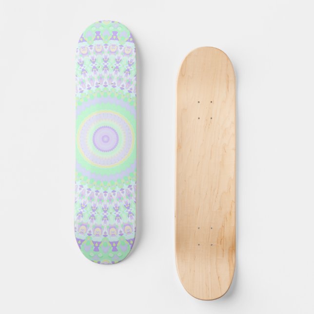Colorful Mandala Skateboard (Vorderseite)