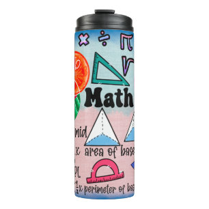 Colorful Math Teachers Thermosbecher