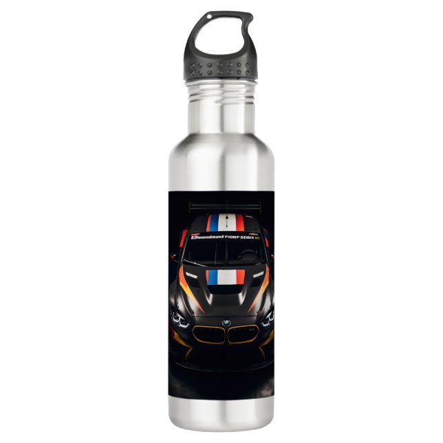 Colorful Matte Race Car Edelstahlflasche (Vorderseite)