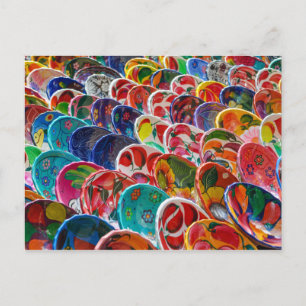 Colorful Mayan Mexican Bowls Postkarte