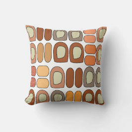 Colorful Mid Century Modern Geometric Kissen