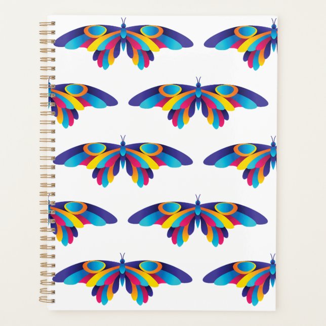 Colorful Modern Butterfly Vibrant Wings (Devant)