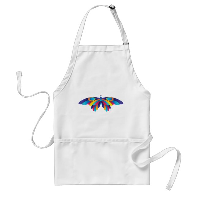 Colorful Modern Butterfly Vibrant Wings Schürze (Vorne)
