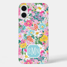 Colorful Modern Garden Monogrammed