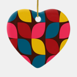 Colorful, modern, trendy, urban flower abstraction keramik ornament