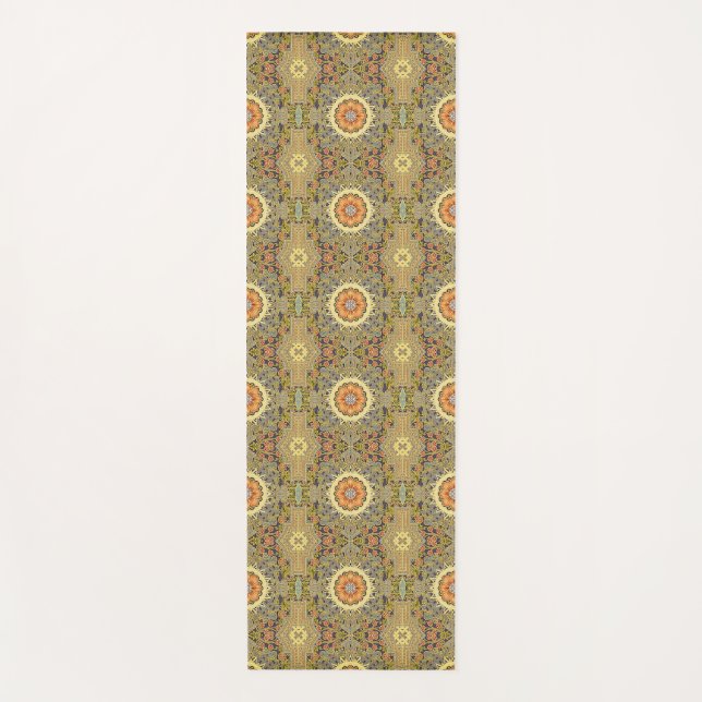 Colorful Mosaic Aztec Pattern Indian Mexican Ethni Yogamatte (Vorderseite)