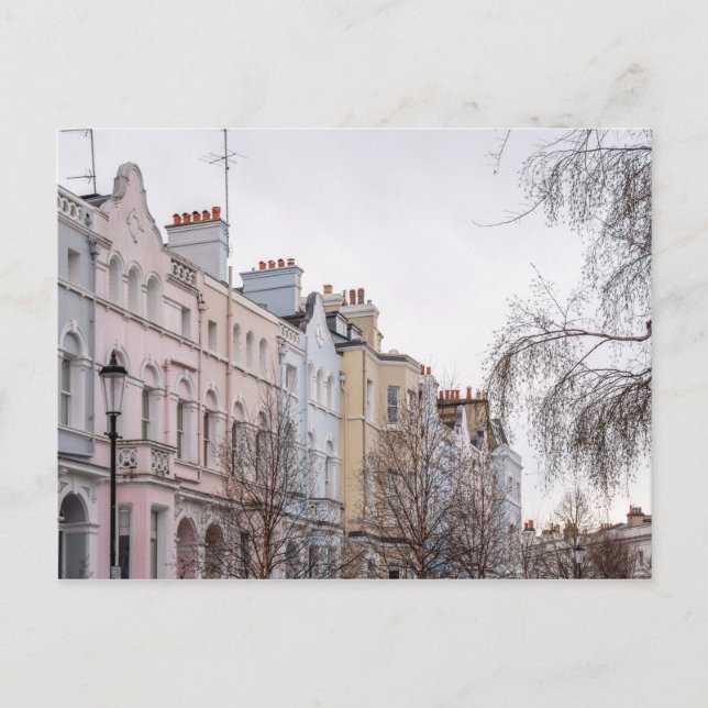 Colorful Notting Hill Apartments in London Postkarte (Vorderseite)
