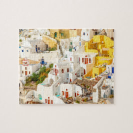 Colorful Oia Village Santorini Greece