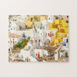 Colorful Oia Village Santorini Griechenland