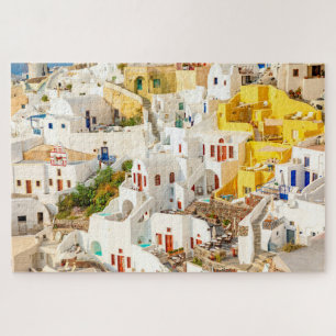 Colorful Oia Village Santorini Griechenland