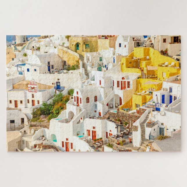 Colorful Oia Village Santorini Griechenland (Horizontal)