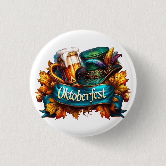 Colorful Oktoberfest  Button (Vorderseite)
