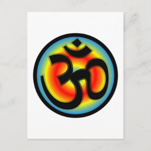 Colorful_Om Postkarte