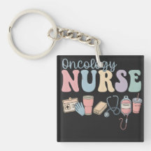 Colorful Oncology Nurse Retro Aesthetic