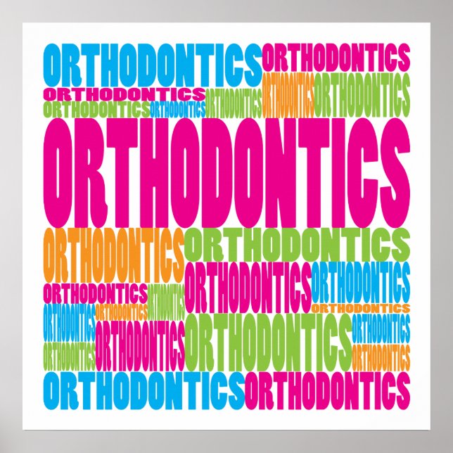 Colorful Orthodontics Poster (Vorne)