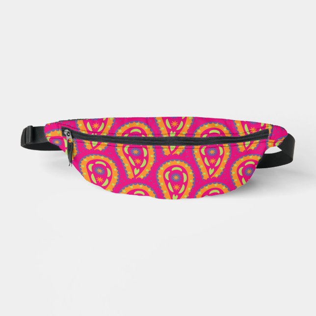 Colorful Paisley Bauchtasche (Vorderseite)