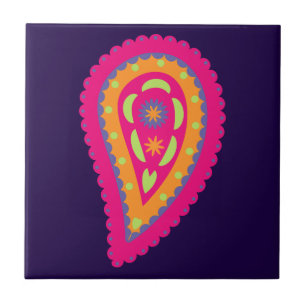 Colorful Paisley Fliese